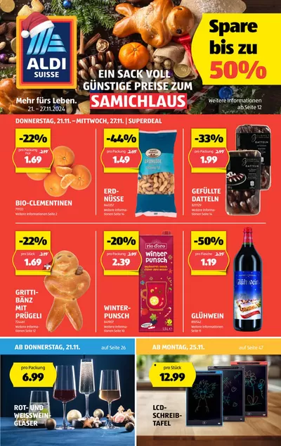 Aldi Katalog | Blätter online im ALDI SUISSE Flugblatt | 21.11.2024 - 27.11.2024