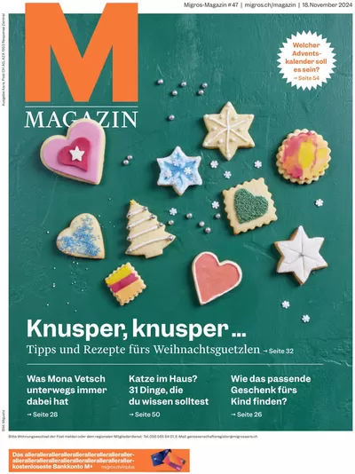 Migros Katalog in Muri bei Bern | Migros magazin | 18.11.2024 - 2.12.2024