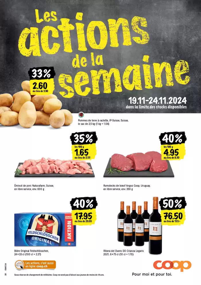 Coop Katalog in La Chaux-de-Fonds | Coop reklamblad | 19.11.2024 - 24.11.2024