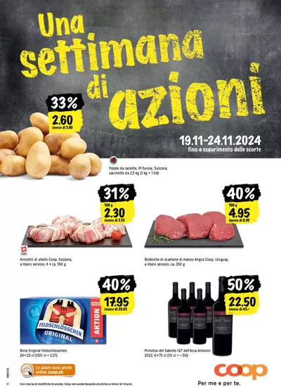 Coop Katalog in Locarno | Top-Deals für alli Chunde | 19.11.2024 - 24.11.2024