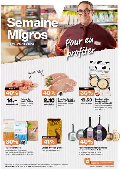 Migros Katalog in Genève | Aktuälli Schnäppchen und Ängbot | 19.11.2024 - 3.12.2024