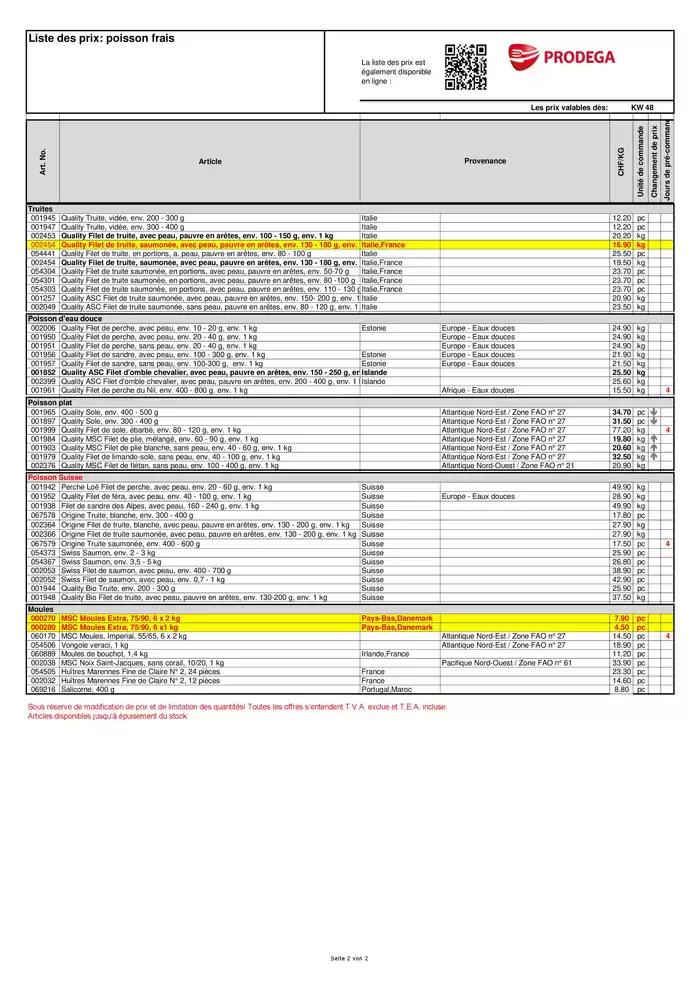 Prodega Katalog in Biel (Bienne) | Üsi beste Schnäppchen | 25.11.2024 - 30.11.2024