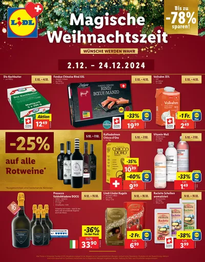 Lidl Katalog in Herisau | Noch mehr sparen im Advent! - DE | 2.12.2024 - 24.12.2024