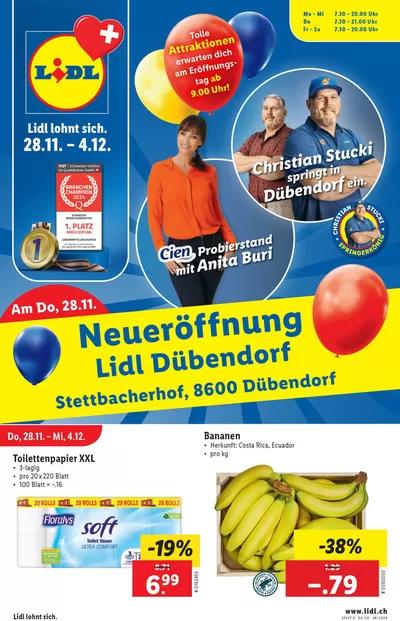 Lidl Katalog in Herisau | Neueröffnung Dübendorf - DE | 28.11.2024 - 4.12.2024