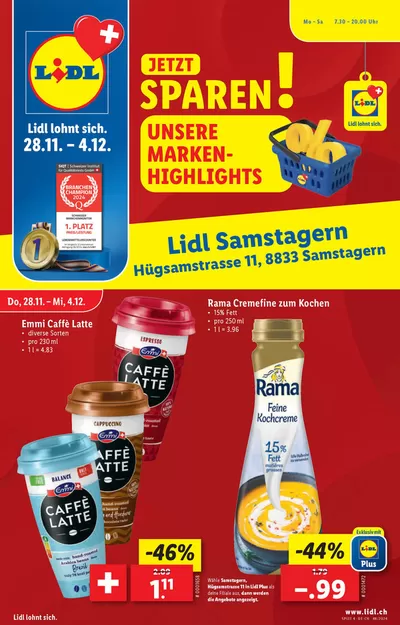 Lidl Katalog in Herisau | Exklusivi Deals und Schnäppchen | 28.11.2024 - 4.12.2024