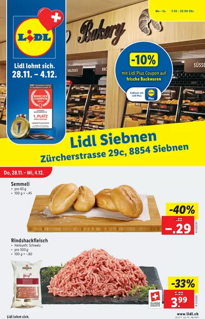 Lidl Katalog in Herisau | Aktuälli Deals und Ängbot | 28.11.2024 - 4.12.2024