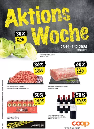 Coop City Katalog in Aarau | Coop City reklamblad | 26.11.2024 - 1.12.2024