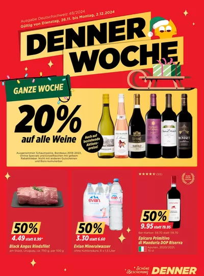 Denner Katalog in Wallisellen | Neui Ängbot zum Entdecke | 26.11.2024 - 10.12.2024