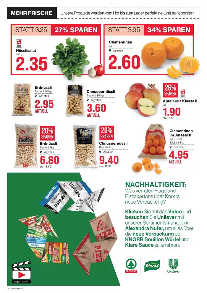 SPAR Katalog in Bern | Üsi beste Schnäppchen | 26.11.2024 - 10.12.2024