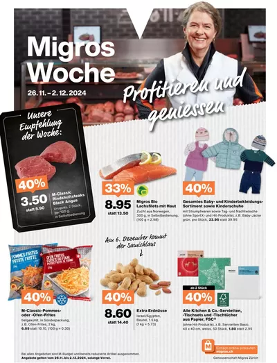 Migros Katalog in Wallisellen | Groossi Uswahl a Ängbot | 26.11.2024 - 10.12.2024