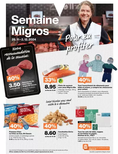 Migros Katalog in Lutry | Exklusivi Deals für üsi Chunde | 26.11.2024 - 10.12.2024