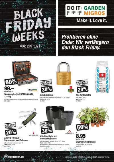 Angebote von Baumärkte & Gartencenter in Reinach | Unser neuer Flyer ist da! - DE in Do it + Garden | 26.11.2024 - 10.12.2024