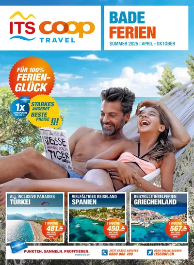 Angebote von Reisen & Freizeit in Allschwil | Katalog Sommer 2025 in Coop Travel | 27.11.2024 - 11.12.2024