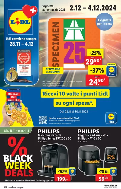 Lidl Katalog in Winterthur | LIDL ATTUALE - IT | 28.11.2024 - 4.12.2024