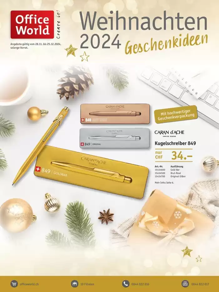 Office World Katalog in Genève | Rabatt und Aktione | 28.11.2024 - 12.12.2024