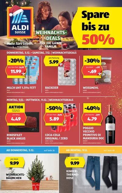 Aldi Katalog in Bern | Blätter online im ALDI SUISSE Flugblatt | 5.12.2024 - 11.12.2024