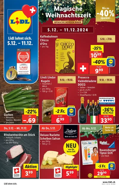 Lidl Katalog in Renens | Attraktiivi Ängbot entdecke | 5.12.2024 - 11.12.2024