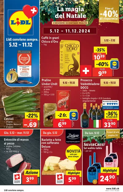 Lidl Katalog in Renens | Attraktiivi Sonderängbot für alli | 5.12.2024 - 11.12.2024