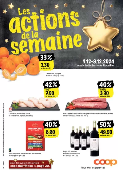 Coop Katalog in Lutry | Coop reklamblad | 3.12.2024 - 8.12.2024