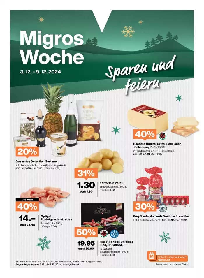 Migros Katalog in Volketswil | Top-Ängbot für alli Schnäppchenjäger | 3.12.2024 - 17.12.2024