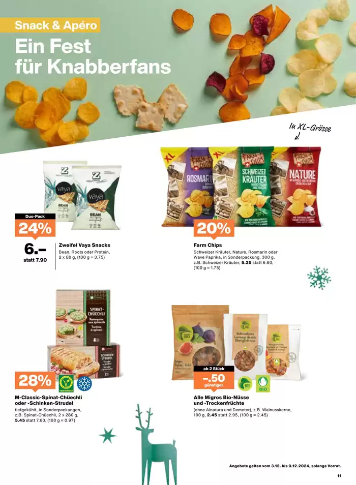 Migros Katalog in Emmen | Attraktiivi Sonderängbot für alli | 3.12.2024 - 17.12.2024