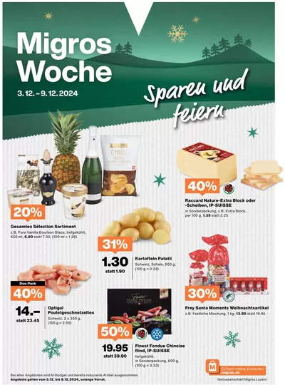 Migros Katalog in Volketswil | Attraktiivi Sonderängbot für alli | 3.12.2024 - 17.12.2024