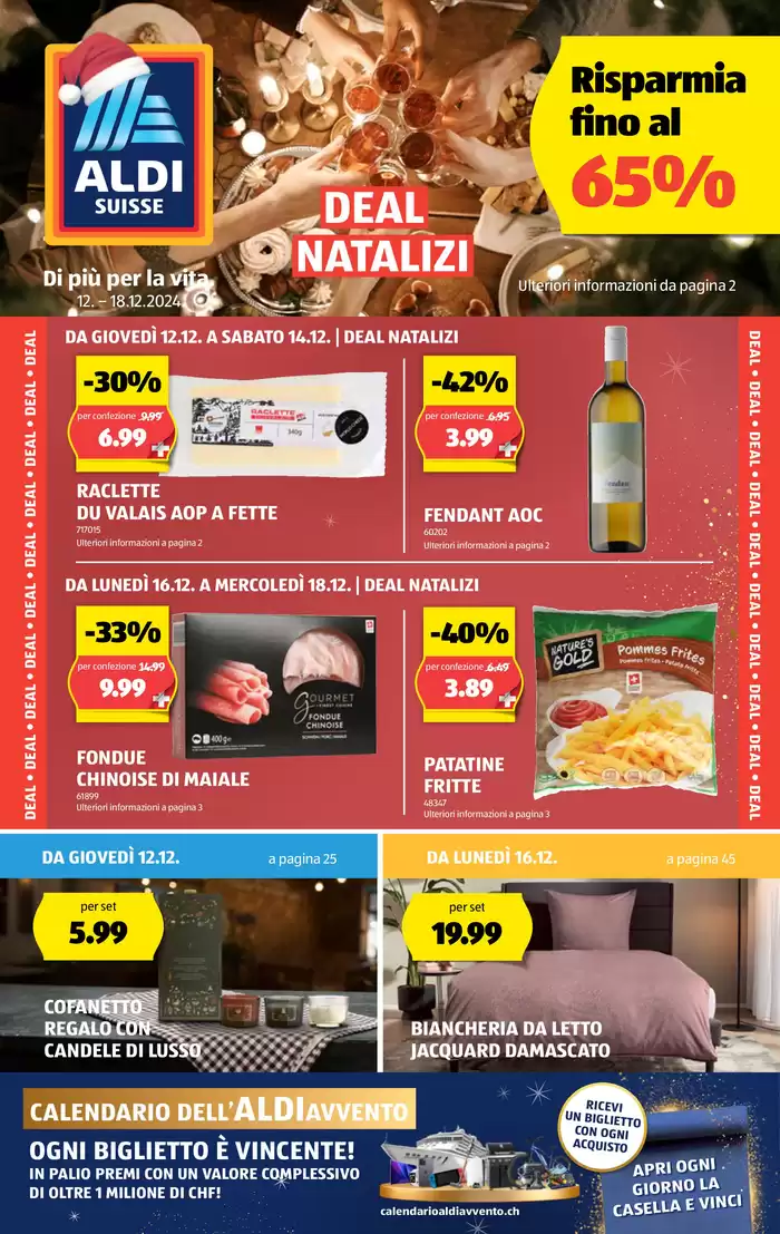 Aldi Katalog in Yverdon-les-Bains | Top-Deals und Rabatt | 12.12.2024 - 18.12.2024