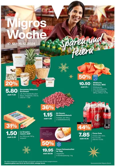 Migros Katalog in Stäfa | Top-Deals und Rabatt | 10.12.2024 - 24.12.2024