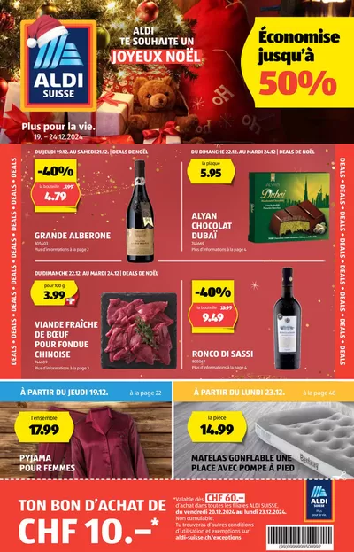 Aldi Katalog in Yverdon-les-Bains | Aktuälli Deals und Ängbot | 19.12.2024 - 24.12.2024