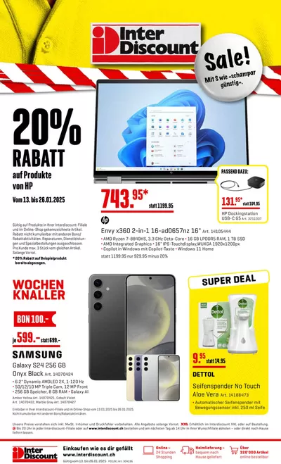 Interdiscount Katalog in Basel | Interdiscount reklamblad DE | 13.1.2025 - 26.1.2025