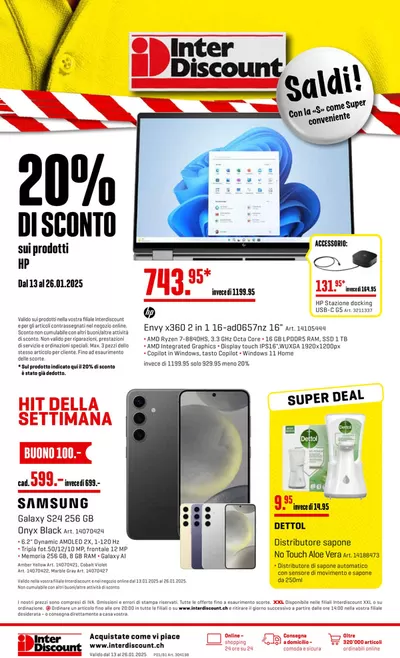 Angebote von Elektro & Computer | Interdiscount reklamblad IT in Interdiscount | 13.1.2025 - 26.1.2025