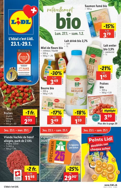 Angebote von Supermärkte in Bern | Exklusivi Deals und Schnäppchen in Lidl | 23.1.2025 - 29.1.2025