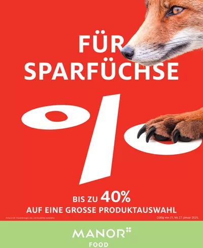 Angebote von Kaufhäuser in Genève | Attraktiivi Sonderängbot für alli in Manor | 20.1.2025 - 27.1.2025