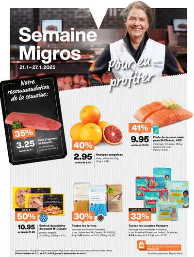 Migros Katalog in Lausanne | Groossi Uswahl a Ängbot | 21.1.2025 - 28.1.2025