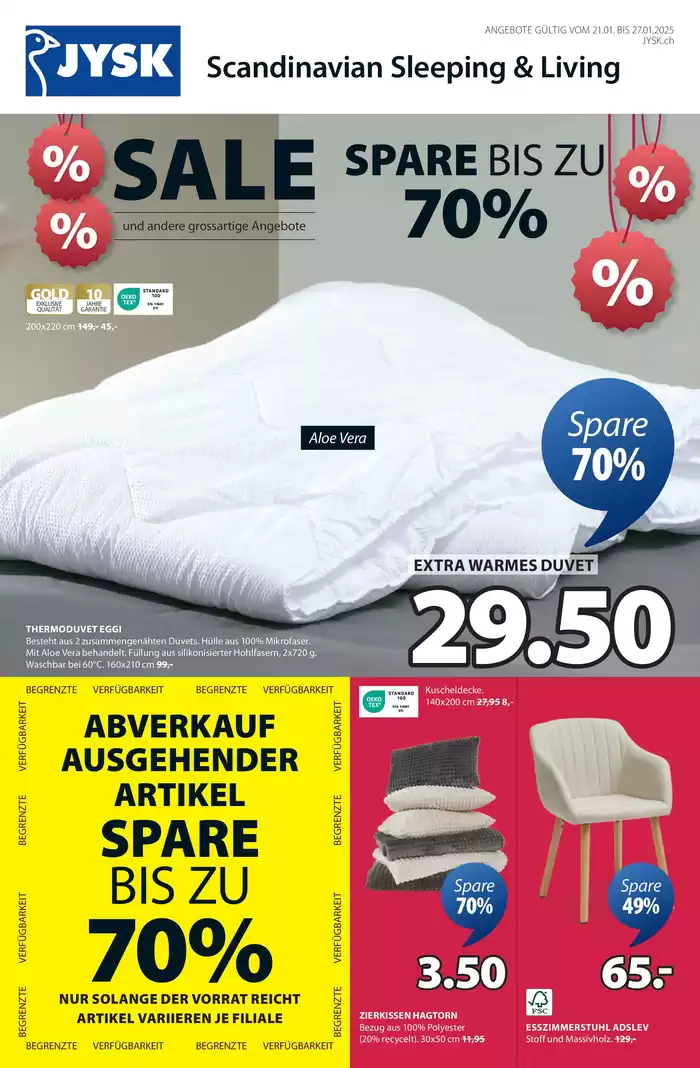 JYSK Katalog | Grossartige Angebote - DE | 21.1.2025 - 28.1.2025