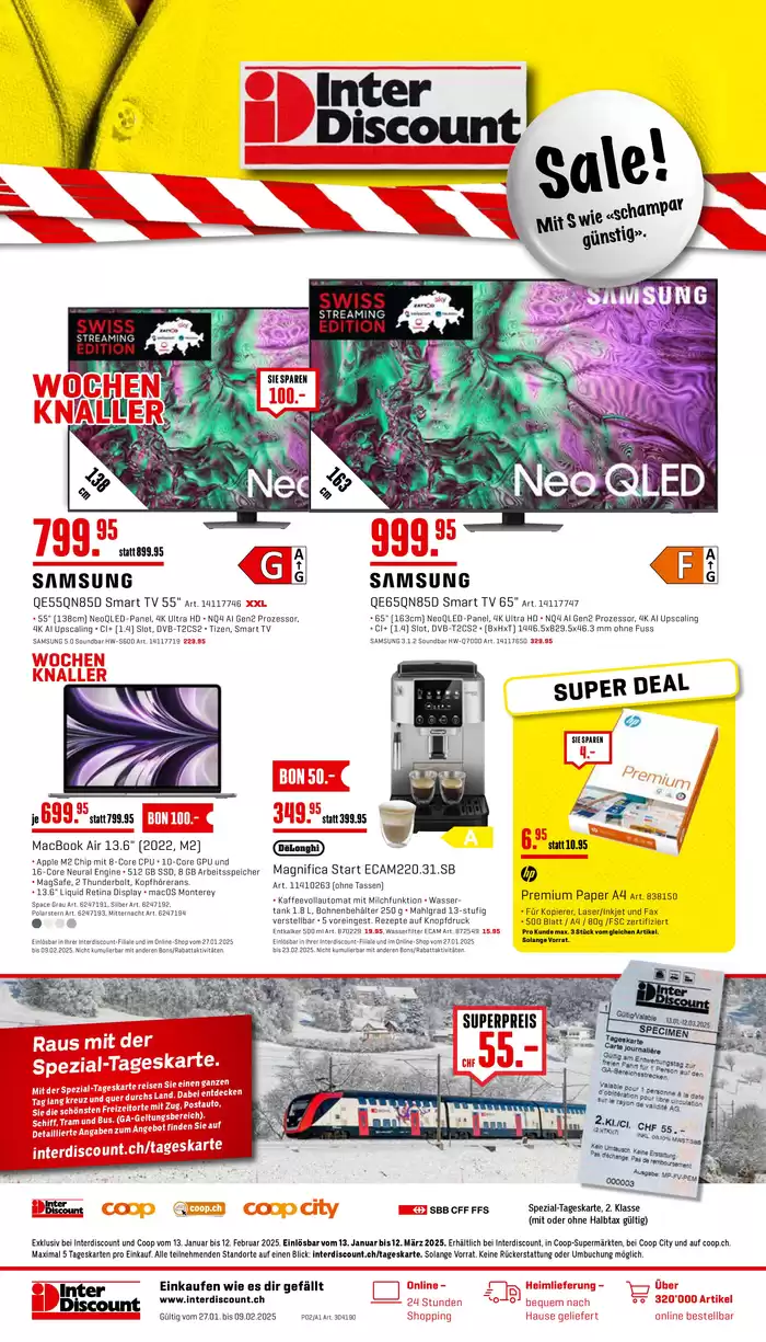 Interdiscount Katalog | Interdiscount reklamblad DE | 27.1.2025 - 9.2.2025