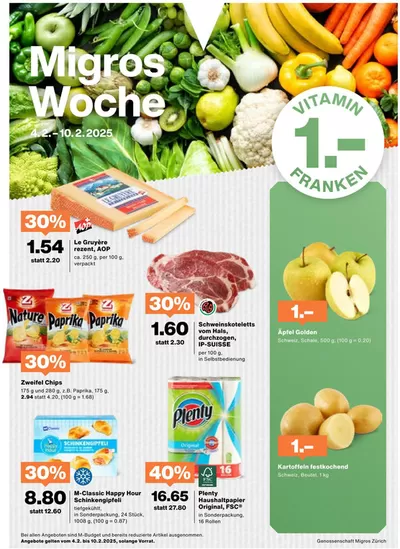 Migros Katalog in Affoltern am Albis | Tolles Ängbot für Schnäppchenjäger | 4.2.2025 - 18.2.2025