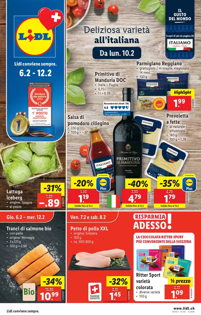 Lidl Katalog in Richterswil | Top-Deals und Rabatt | 6.2.2025 - 12.2.2025