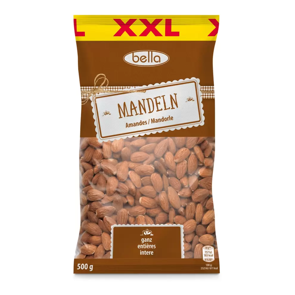 BELLA Mandeln natur XXL für 5,89 CHF in Aldi