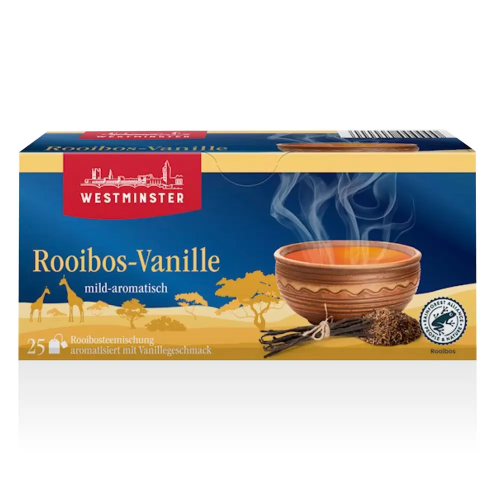 WESTMINSTER, Kräutertee mix 25btl, Rooibos Vanille für 0,99 CHF in Aldi