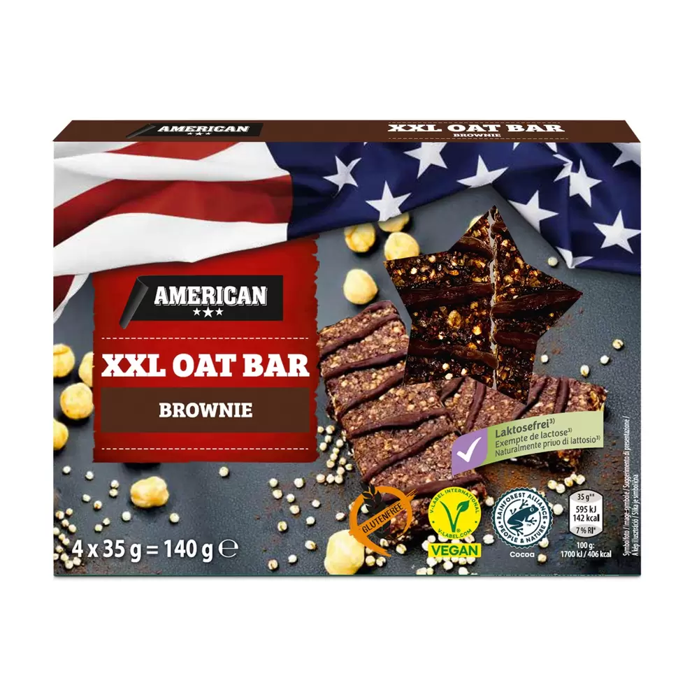 AMERICAN Oat Bars, Brownie Style für 2,49 CHF in Aldi