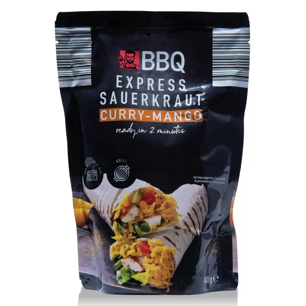 BBQ, Express Sauerkrau, Curry-Mango Kraut für 1,99 CHF in Aldi