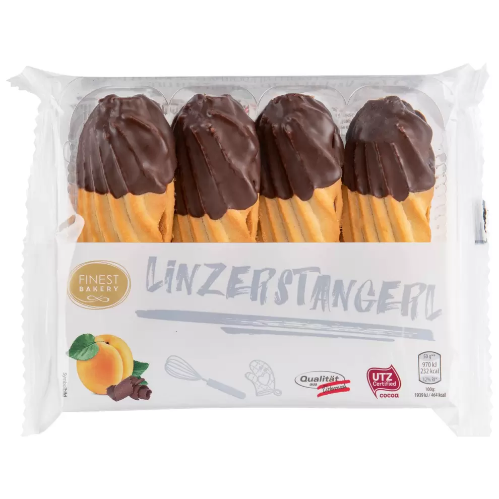 FINEST BAKERY Mürbgebäck Mix, Linzerstangerl für 2,49 CHF in Aldi