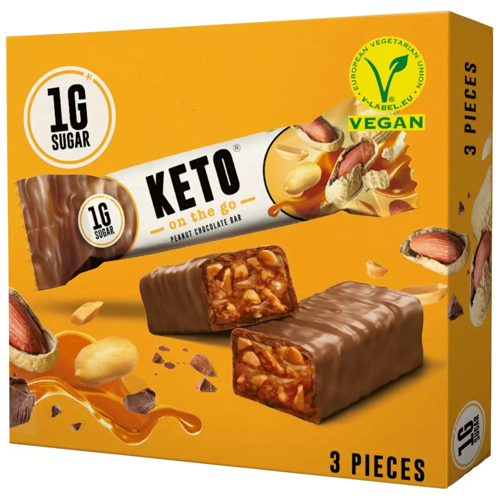 Keto Riegel Peanut Chocolate 3x30g für 4,99 CHF in Aldi