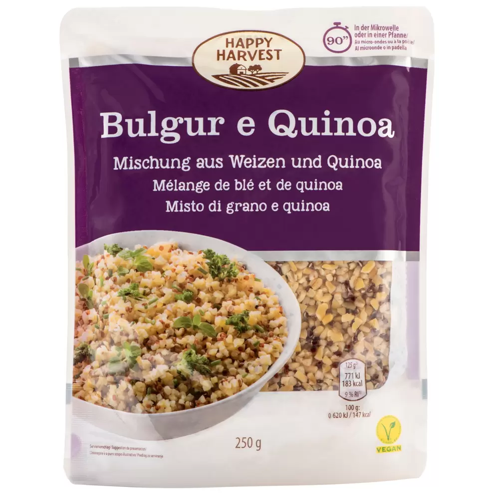 HAPPY HARVEST 90 Sekunden Getreide, Bulgur und Quinoa für 2,49 CHF in Aldi