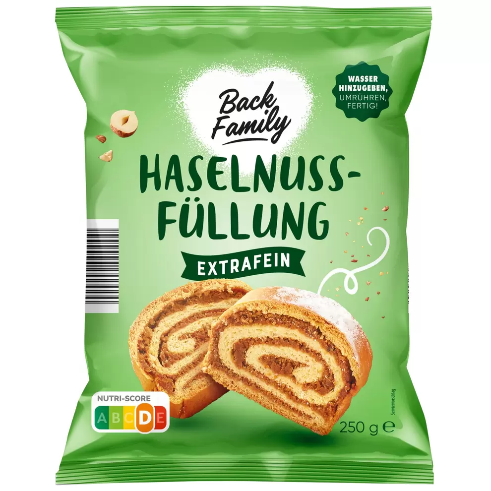 BACK FAMILY Backfüllungen 250g, Haselnuss für 1,99 CHF in Aldi