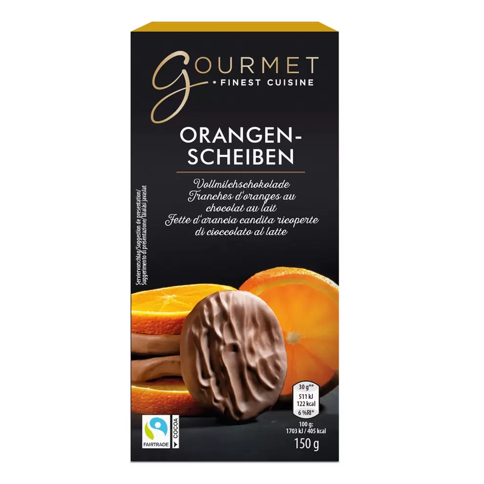 GOURMET Orangenscheiben in Schokolade, Vollmilch für 2,99 CHF in Aldi