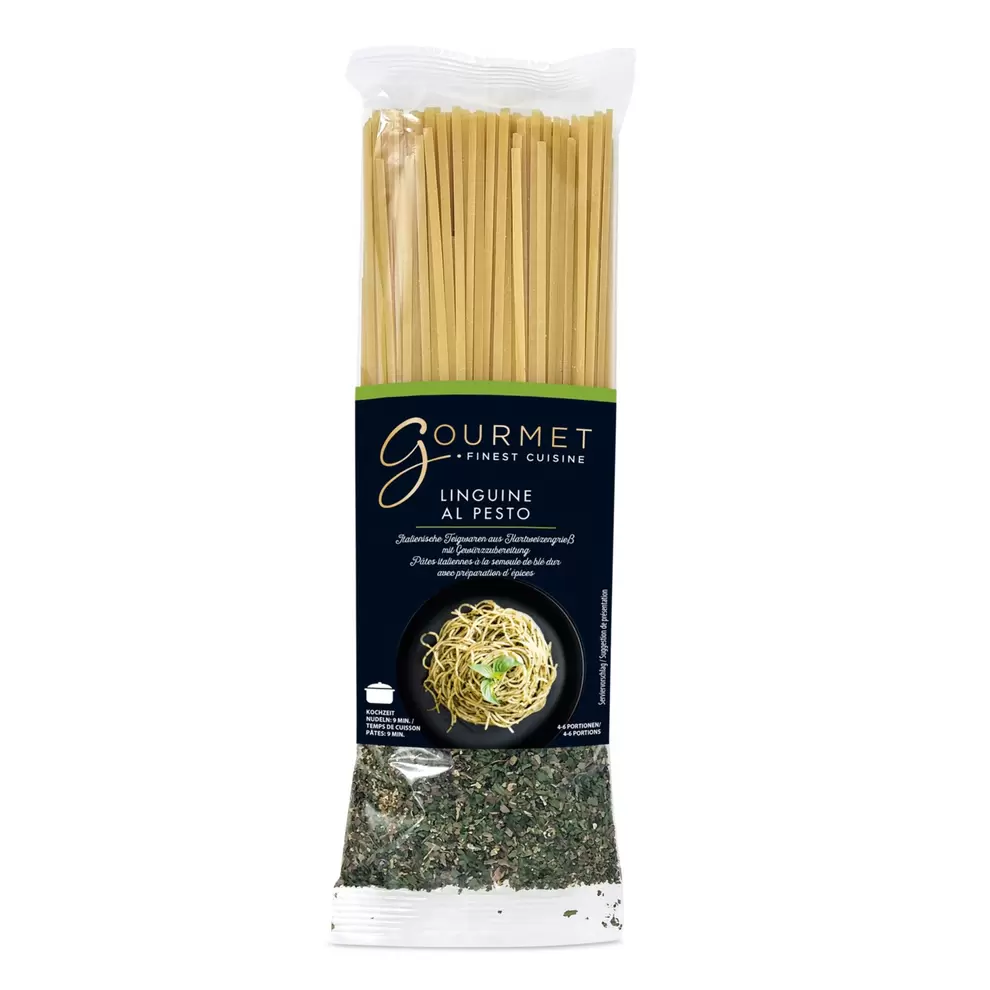 GOURMET, Pasta mit Gewürzen 500g, Linguine mit Pe für 2,99 CHF in Aldi