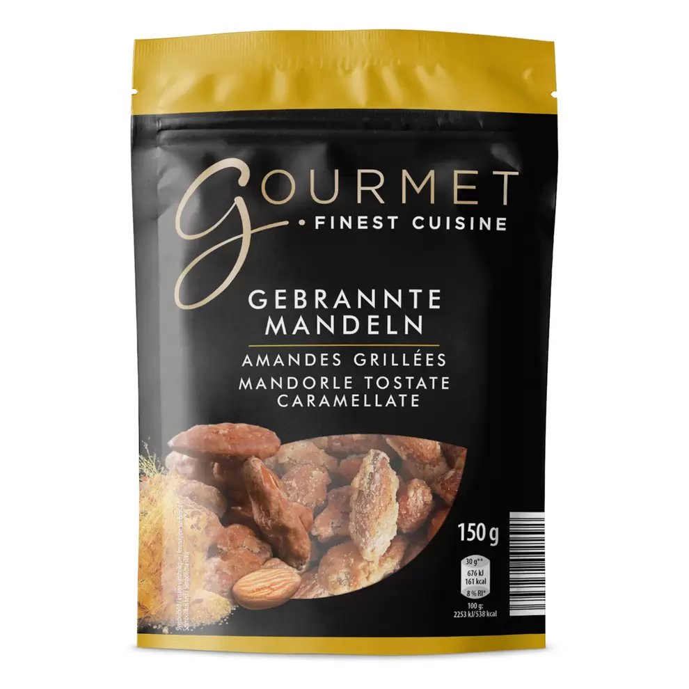 GOURMET, Premium Mandeln, gebrannt für 2,99 CHF in Aldi