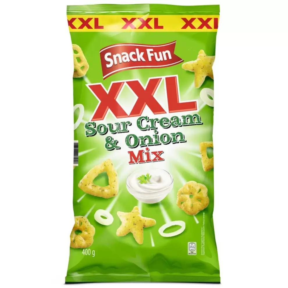 SNACK FUN XXL Snacks, Sauerrahm-Zwiebel für 2,49 CHF in Aldi